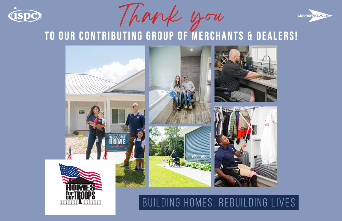 Thank you to our generous merchants for your contributions to Homes for our Troops