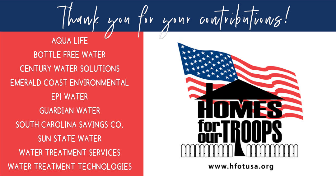 Thank you to our generous merchants for your contributions to Homes for our Troops